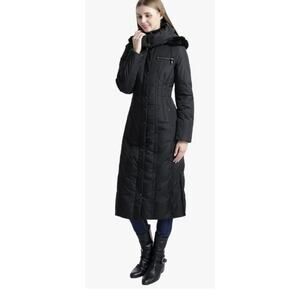 BGSD Women Lacey Waterproof Hooded Long Down Coat Novelty Winter Jacket Sz XL